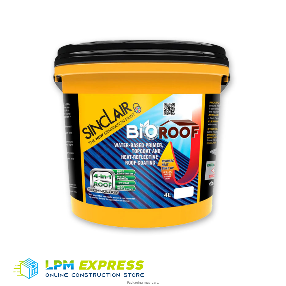 Sinclair BioRoof IR-Reflective Water-Based Roof Coating — LPM Express