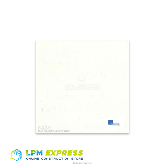 White vinyl flooring colour sample