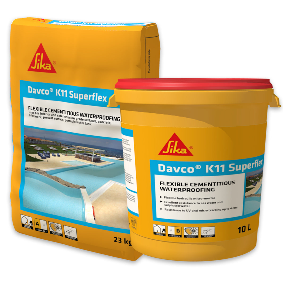 Davco K11 SuperFlex - Flexible Cementitious Waterproofing 西卡 – LPM ...